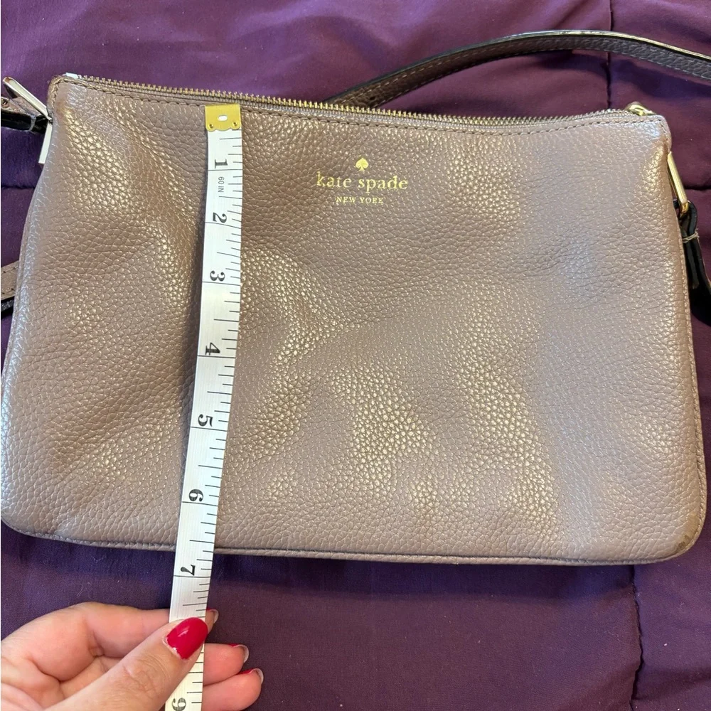 Kate Spade Taupe Leather Crossbody Bag